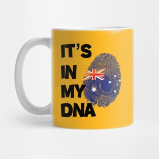 Flag of Australia in fingerprint Mug